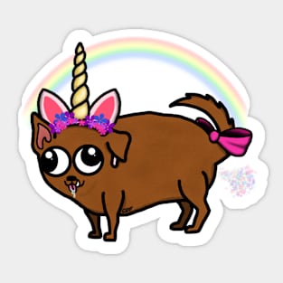 Unicorn Uggie Sticker